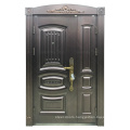 Best price top supplier luxury design metal galvanized security steel door for villa